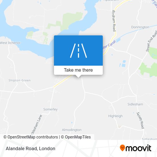 Alandale Road map