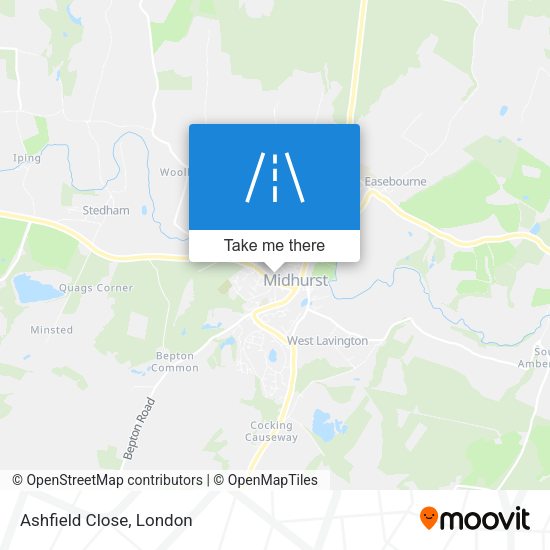 Ashfield Close map