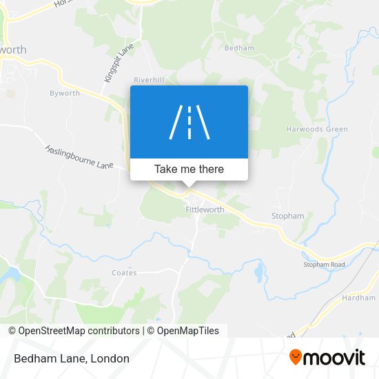 Bedham Lane map