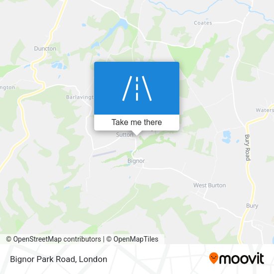Bignor Park Road map
