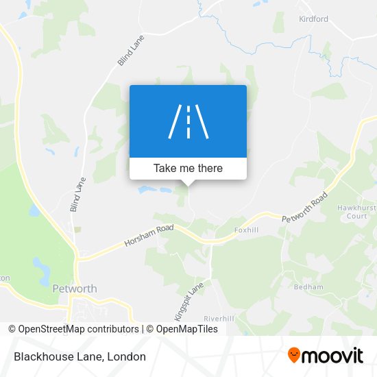 Blackhouse Lane map