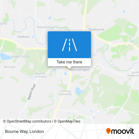Bourne Way map