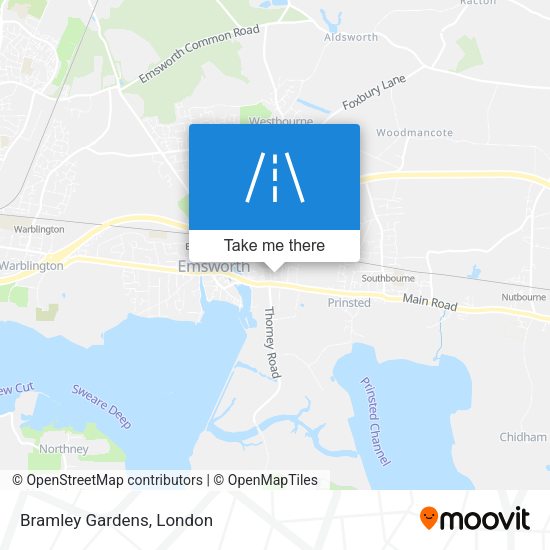 Bramley Gardens map