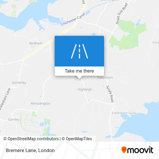 Bremere Lane map