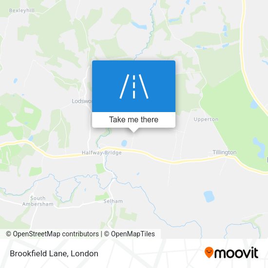 Brookfield Lane map