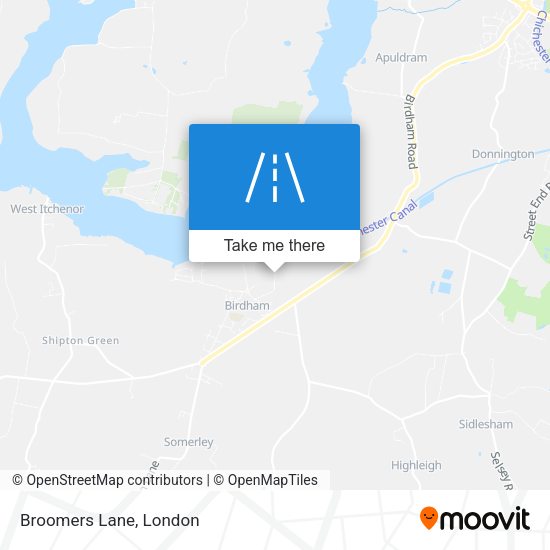 Broomers Lane map