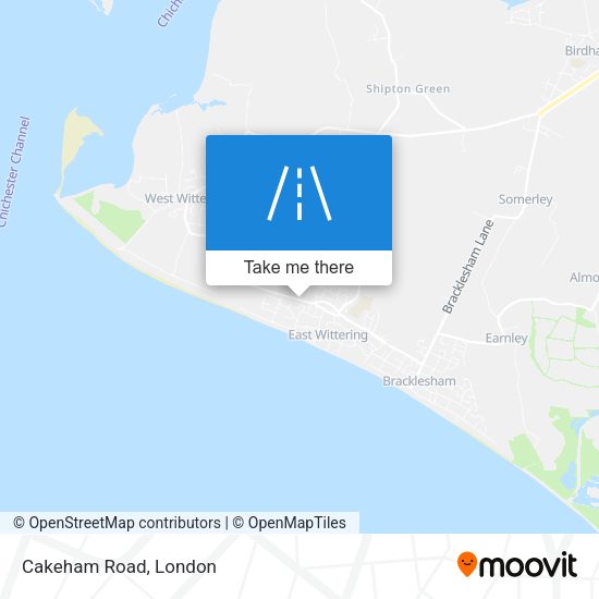 Cakeham Road map