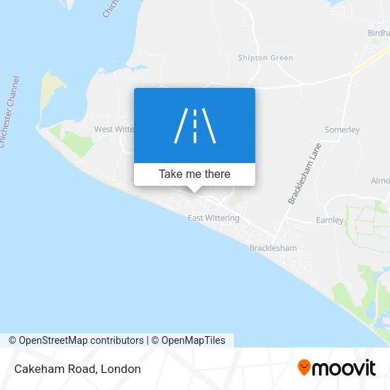 Cakeham Road map