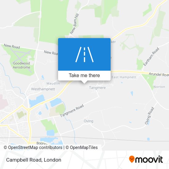 Campbell Road map