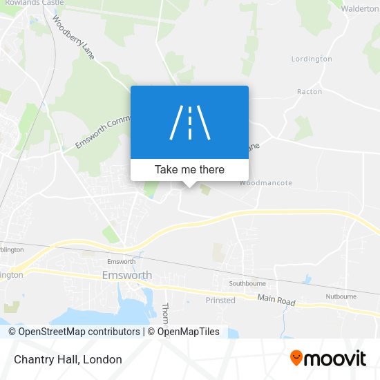 Chantry Hall map