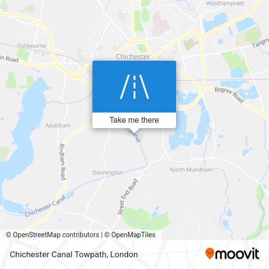 Chichester Canal Towpath map