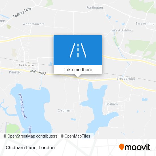 Chidham Lane map