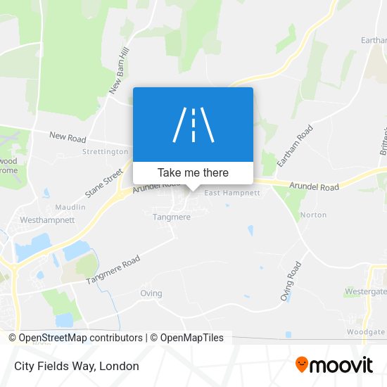 City Fields Way map