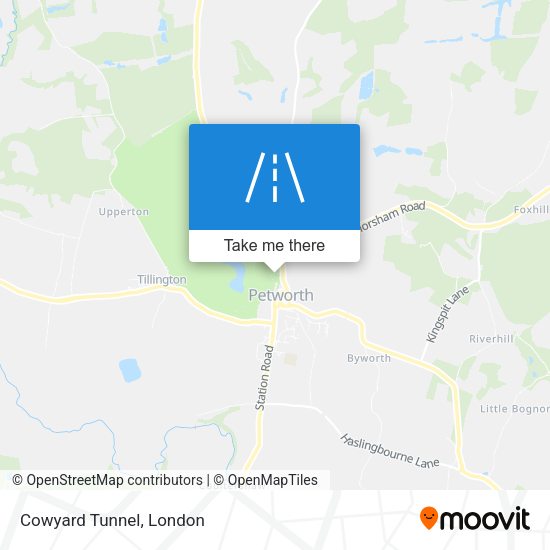 Cowyard Tunnel map
