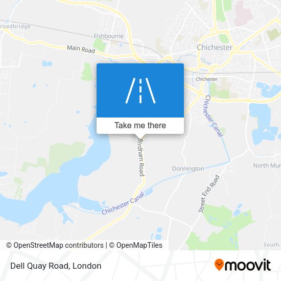Dell Quay Road map