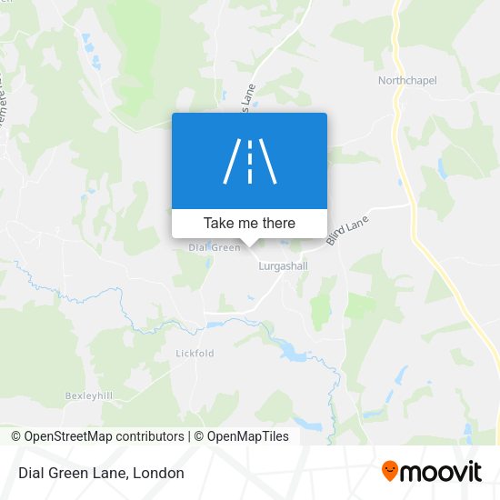 Dial Green Lane map