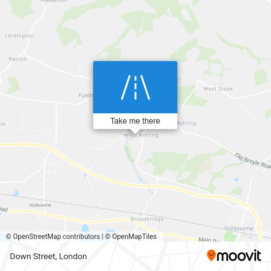 Down Street map