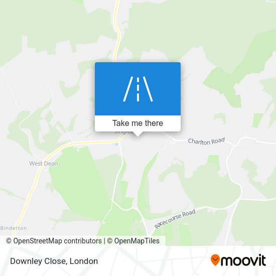 Downley Close map