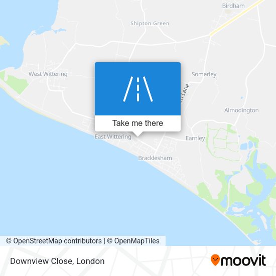 Downview Close map