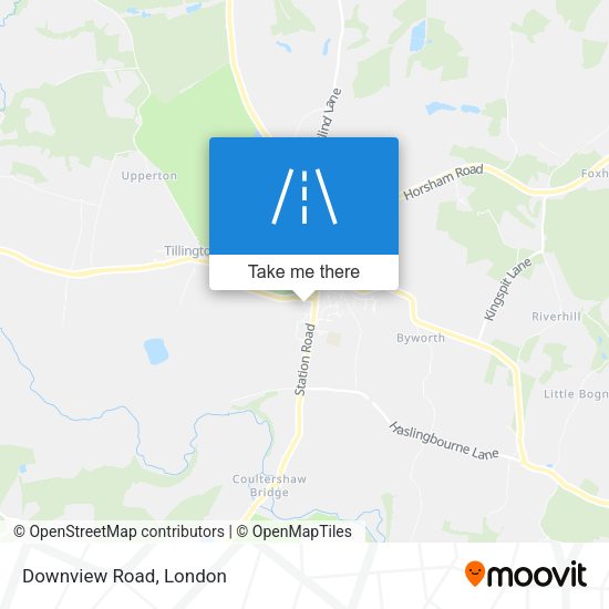 Downview Road map
