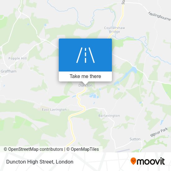 Duncton High Street map