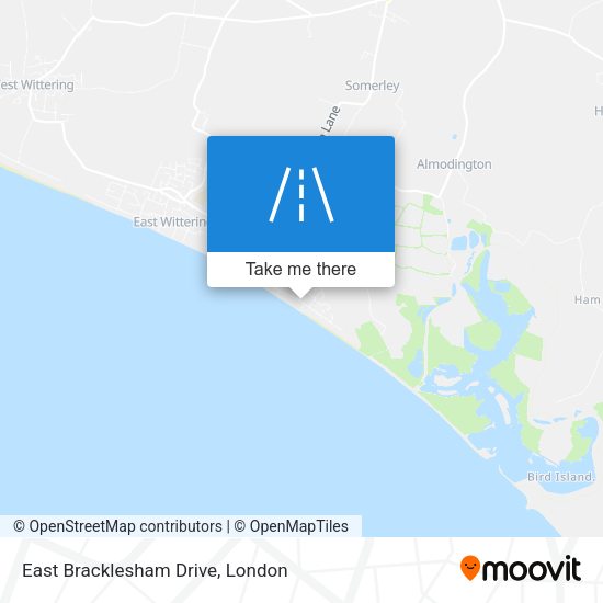 East Bracklesham Drive map