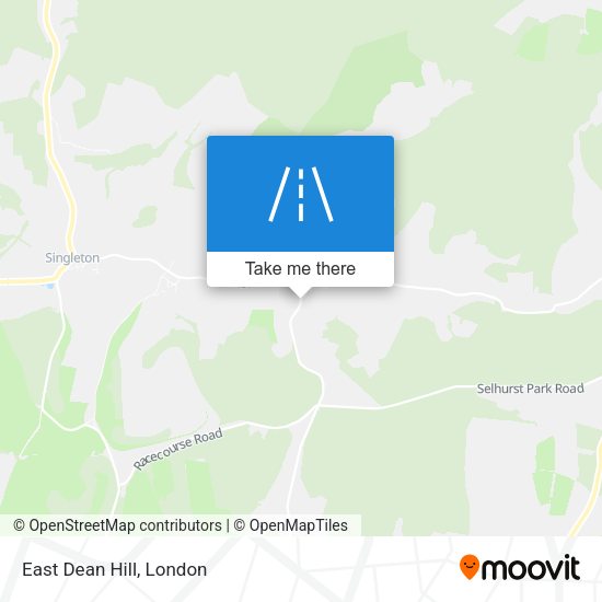 East Dean Hill map