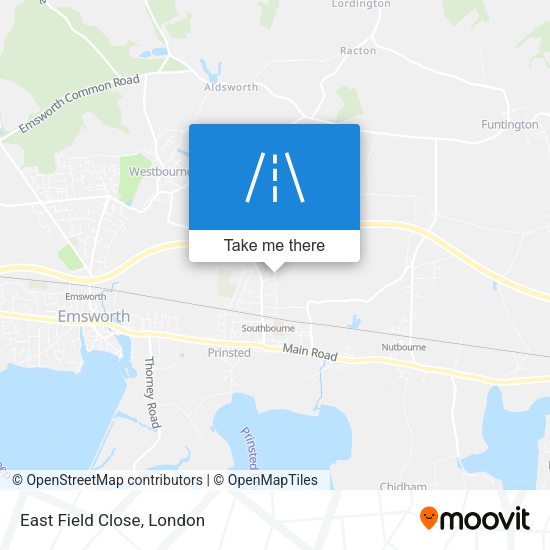East Field Close map