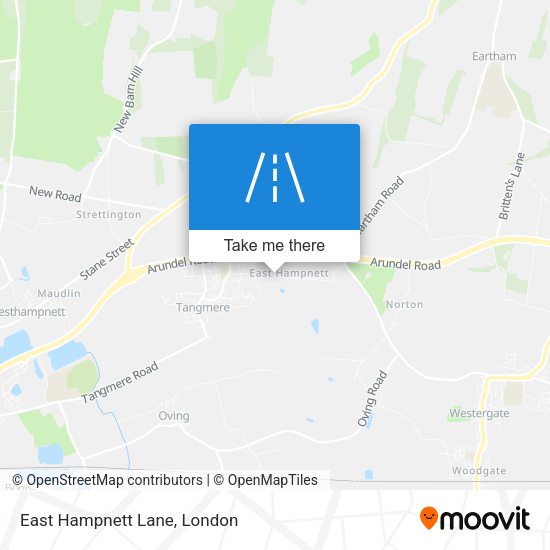 East Hampnett Lane map