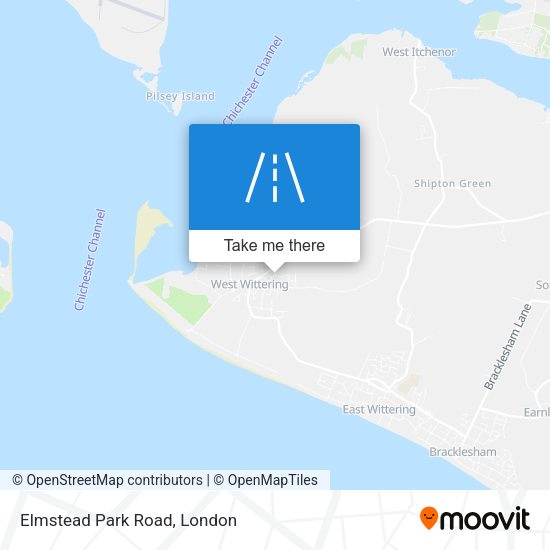 Elmstead Park Road map