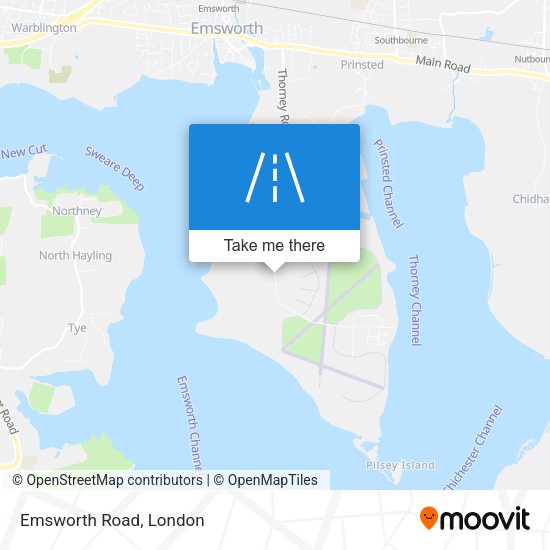 Emsworth Road map