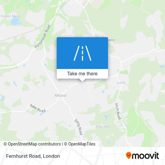 Fernhurst Road map