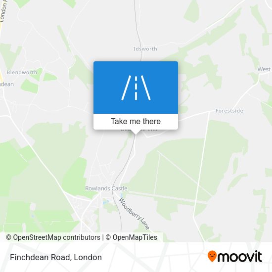 Finchdean Road map