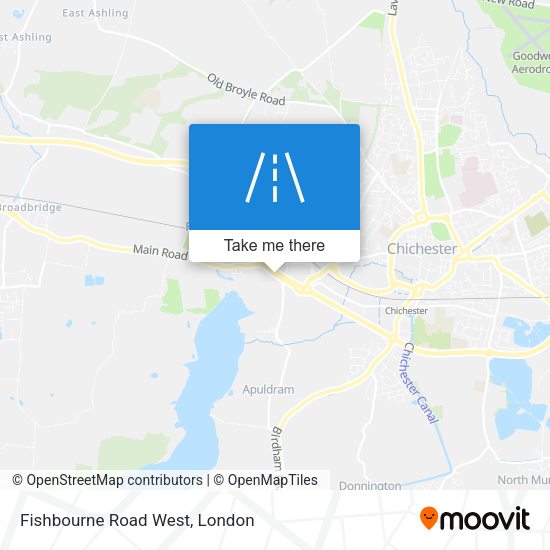 Fishbourne Road West map