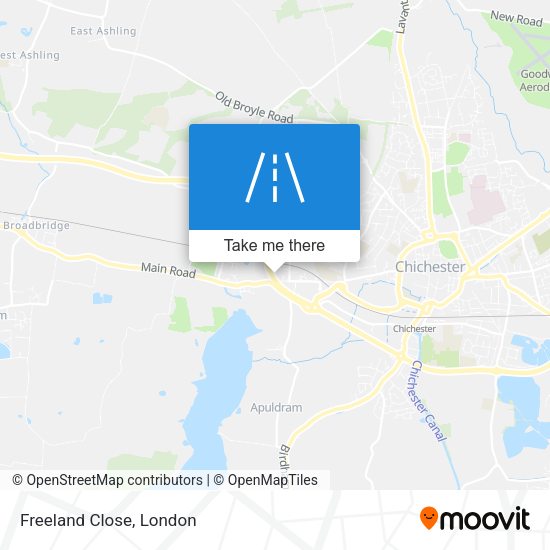 Freeland Close map
