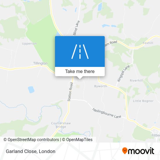 Garland Close map