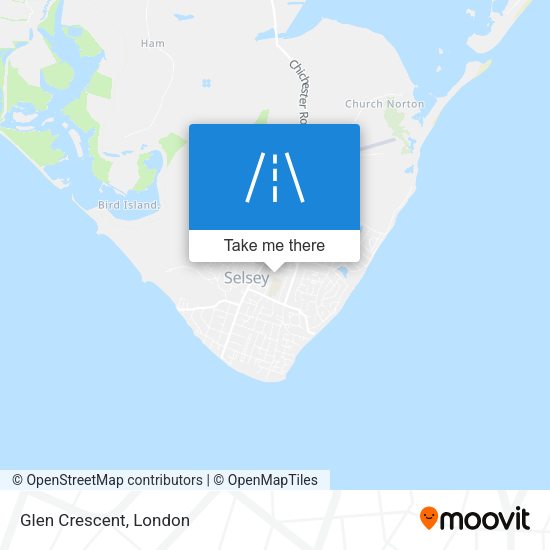 Glen Crescent map
