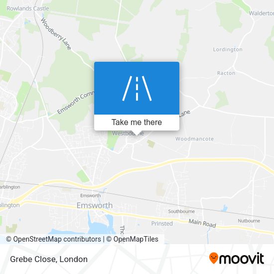 Grebe Close map
