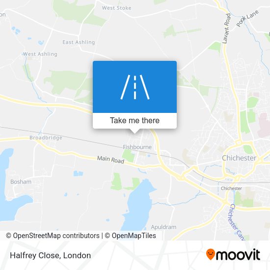 Halfrey Close map