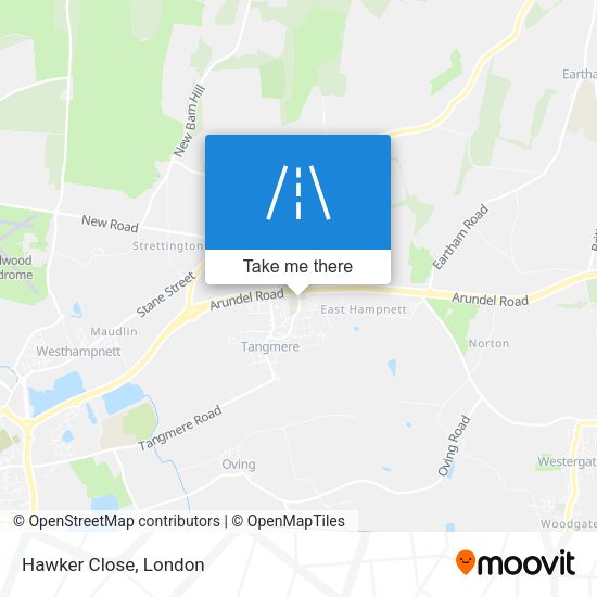 Hawker Close map