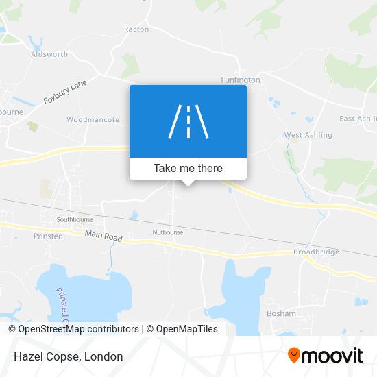 Hazel Copse map