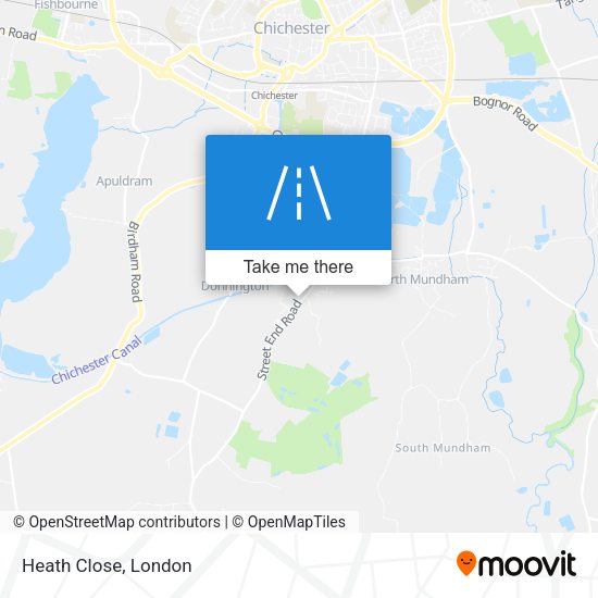 Heath Close map