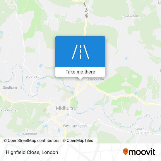Highfield Close map