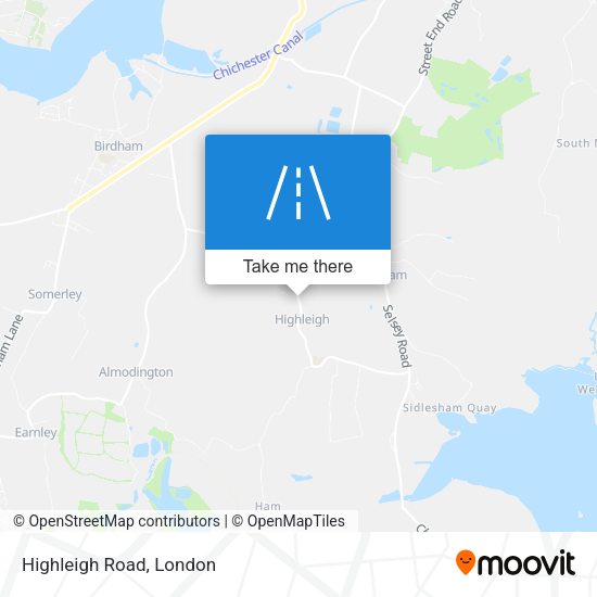 Highleigh Road map