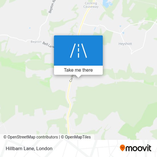 Hillbarn Lane map