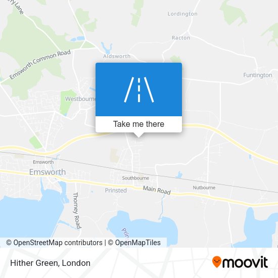 Hither Green map