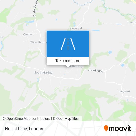 Hollist Lane map