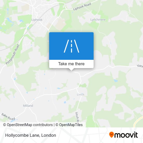 Hollycombe Lane map