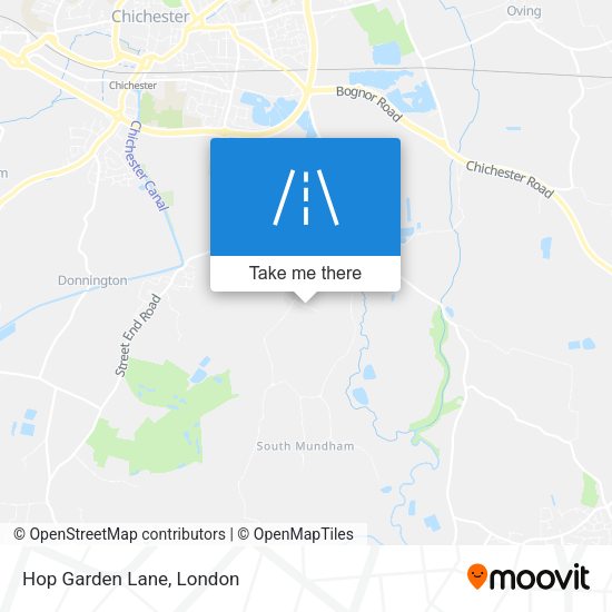 Hop Garden Lane map