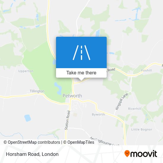 Horsham Road map